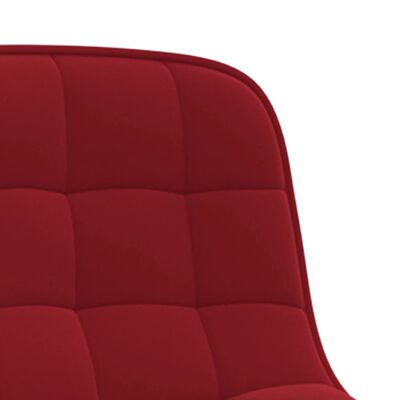 vidaXL Otočné jedálenské stoličky 2 ks vínovo-červené zamatové