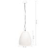 vidaXL Industriálna závesná lampa 25 W biela 42 cm okrúhla E27