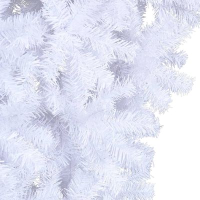 vidaXL Prevrátený umelý vianočný stromček s podstavcom biely 240 cm