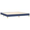 vidaXL Boxspring posteľ s matracom modr&aacute; 200x200 cm l&aacute;tka