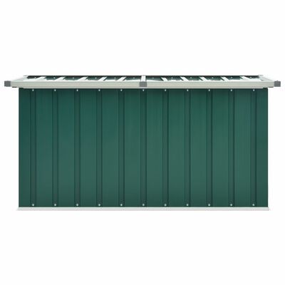 vidaXL Záhradný úložný box zelený 129x67x65 cm