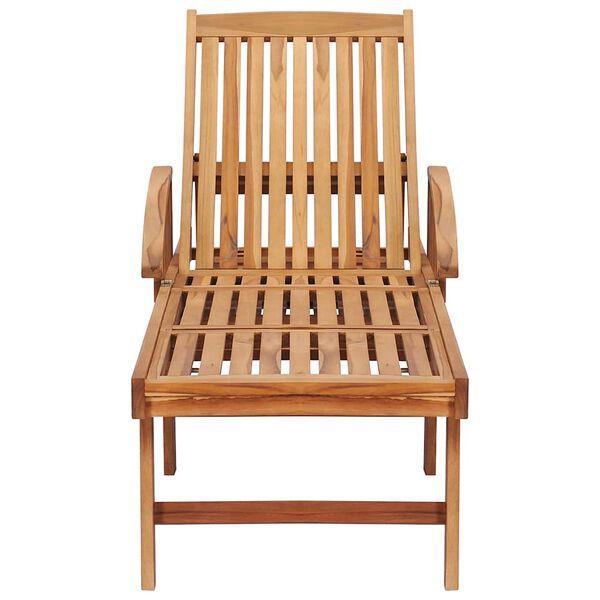 vidaXL Záhradné ležadlá so stolíkom 2 ks teakový masív