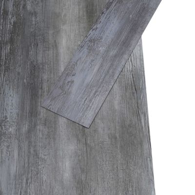 vidaXL Podlahové dosky z PVC 4,46 m² 3 mm, samolepiace, lesklé sivé