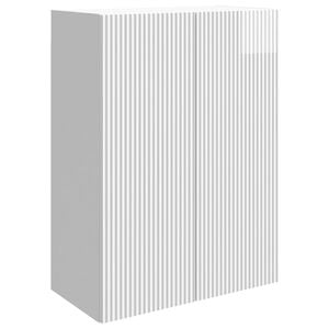 vidaXL N&aacute;stenn&aacute; skrinka Biela s vysok&yacute;m leskom 66 x 34,5 x 90 cm