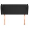 vidaXL Čelo postele so z&aacute;hybmi čierne 83x23x78/88 cm umel&aacute; koža