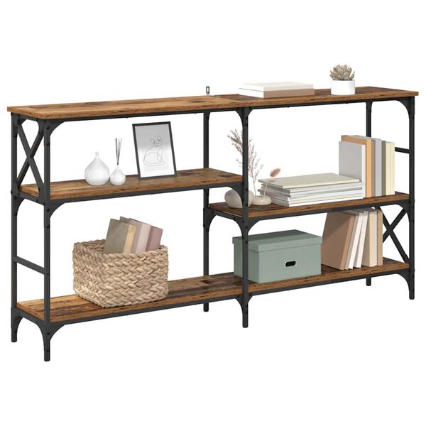 vidaXL Konzolov&yacute; st&ocirc;l Star&eacute; drevo 150 x 29 x 76,5 cm Kompozitn&eacute; drevo