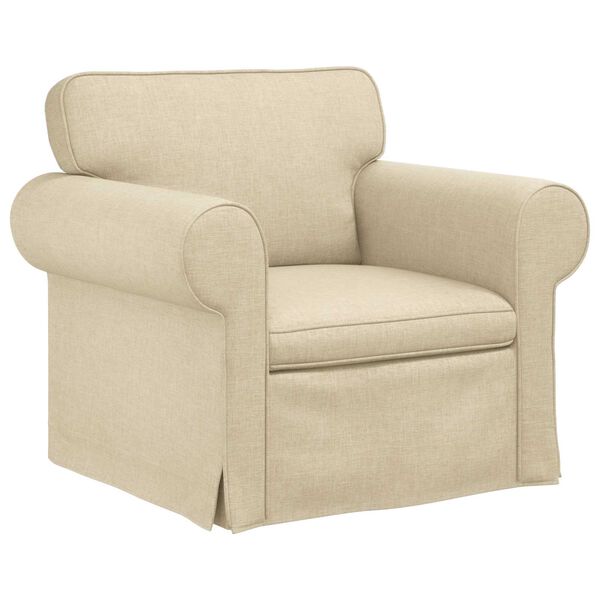 vidaXL Pohovka 2 pcs Kr&eacute;mov&aacute; 175 x 82 x 80 cm l&aacute;tka