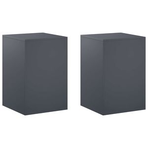 vidaXL Stojan na rastliny 2 pcs Antracitov&aacute; 40 x 40 x 60 cm