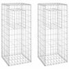 vidaXL Gabi&oacute;nov&eacute; ko&scaron;e/stĺpy 2 ks 40x40x100 cm železo