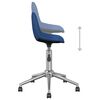 3086056 vidaXL Swivel Dining Chairs 4 pcs Blue Fabric (2x333469)