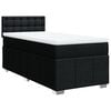 vidaXL Posteľn&yacute; r&aacute;m boxspring s matracom čierny 80x200 cm l&aacute;tka