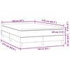 vidaXL Posteľn&yacute; r&aacute;m boxspring s matracom tmavosiv&yacute; 160x210 cm zamat