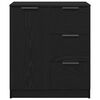 vidaXL Serv&iacute;rovacia skriňa Čierny dub 60 x 30 x 70 cm Kompozitn&eacute; drevo