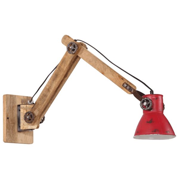 vidaXL N&aacute;stenn&aacute; lampa 25 W &scaron;muhovan&aacute; červen&aacute; 96x15x20 cm E27