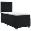 vidaXL Posteľ boxspring s matracom Čierna 100 x 200 cm Zamat