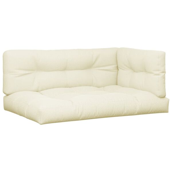 vidaXL Podložky na paletov&yacute; n&aacute;bytok 3 ks, kr&eacute;mov&eacute;, l&aacute;tka