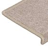 vidaXL Schodov&eacute; rohože 30 ks 65x21x4 cm taupe s obdĺžnikov&yacute;m okrajom