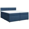 vidaXL Boxspring posteľ s matracom modrá 200x200 cm látka