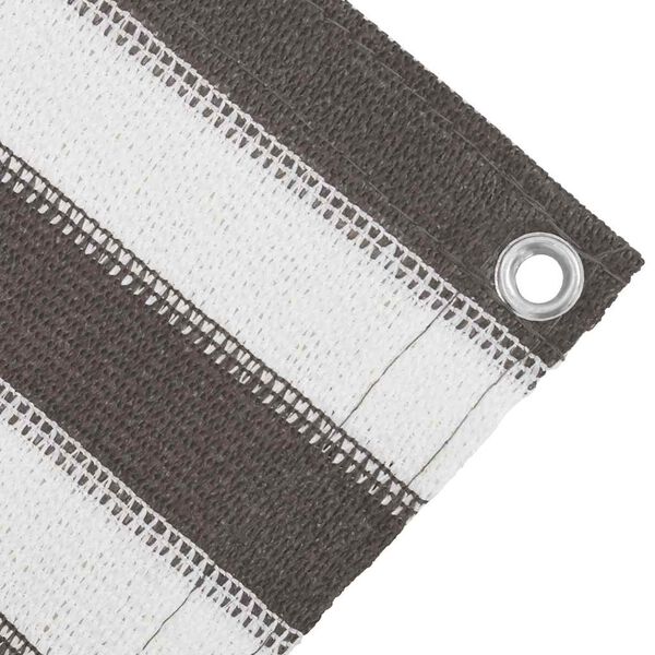 vidaXL Stanov&yacute; koberec antracitovo-biely 400x400 cm HDPE