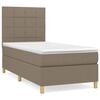 vidaXL Boxspring posteľ s matracom sivohned&yacute; 100x200 cm l&aacute;tka