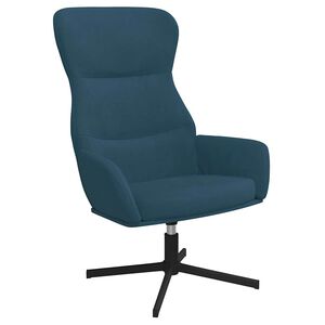 vidaXL Relaxačn&eacute; kreslo modr&eacute; zamat