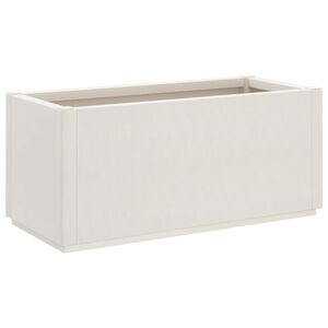 vidaXL Z&aacute;hradn&yacute; kvetin&aacute;č biely 80x36x35 cm PP