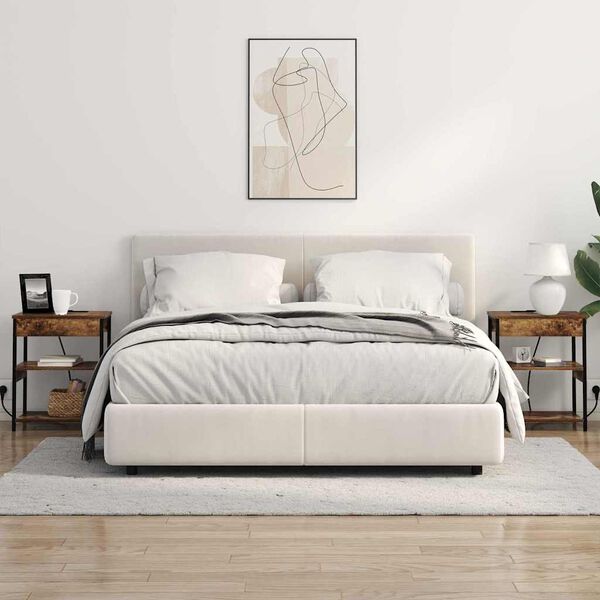 vidaXL Nočn&yacute; stol&iacute;k 2 pcs Dymov&aacute; dub 41 x 31 x 51 cm Kompozitn&eacute; drevo