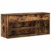vidaXL Lavička na top&aacute;nky Dub dymov&yacute; 102x30,5x45 cm Upraven&eacute; drevo