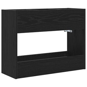 vidaXL Stojan na slnečn&iacute;k Čierny dub 65 x 24 x 50 cm Kompozitn&eacute; drevo