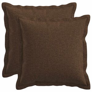 vidaXL Poťah na podložku 2 pcs HOUTEN Hned&aacute; 40 x 40 cm Falo&scaron;n&yacute; ľan