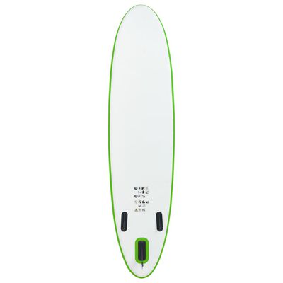 vidaXL Nafukovací Stand up paddleboard, zeleno biely