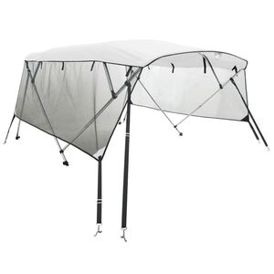 vidaXL Strie&scaron;ka Bimini so 4 obl&uacute;kmi a stenami 243x(230-244)x137 cm