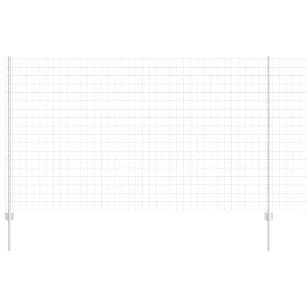 vidaXL Plot a stĺp Strieborná 1,4 x 10 m Oceľ