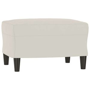 vidaXL Lavica krémová 70x35x41 cm zamat