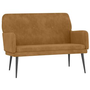 vidaXL Lavička hned&aacute; 108x79x79 cm zamat