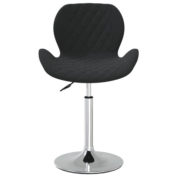 vidaXL Otočn&eacute; jed&aacute;lensk&eacute; stoličky 4 ks čierne zamatov&eacute;