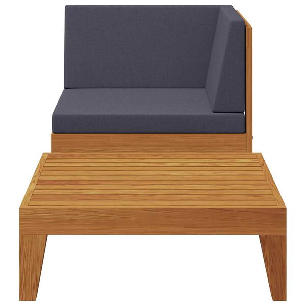 vidaXL 2-dielna z&aacute;hradn&aacute; sedacia s&uacute;prava s podložkami ak&aacute;ciov&yacute; mas&iacute;v