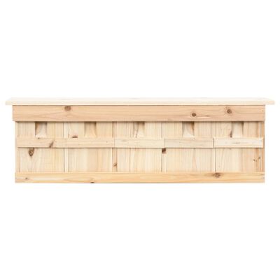 vidaXL Búdka pre vrabcov s 5 komorami 68x15x21 cm jedľové drevo