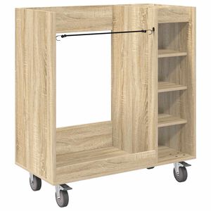 vidaXL Golfov&aacute; skriňa s kolesom Sonoma dub 90 x 45 x 98 cm
