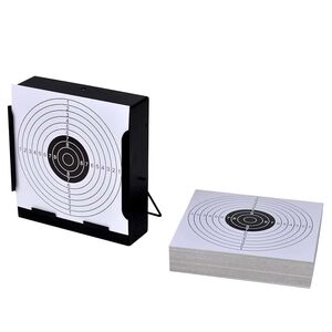 vidaXL &Scaron;tvorcov&yacute; lapač brokov so 100 papierov&yacute;mi terčami 14 cm