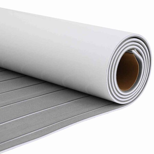 vidaXL Podlaha na loď Svetlo šedá a biela 240 x 90 cm EVA pena