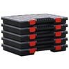 vidaXL Boxy na triedenie 5 ks 40x30x5 cm polypropyl&eacute;n