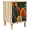 vidaXL Nočn&yacute; stol&iacute;k ZAANDAM Dub sonoma 36 x 33 x 50 cm
