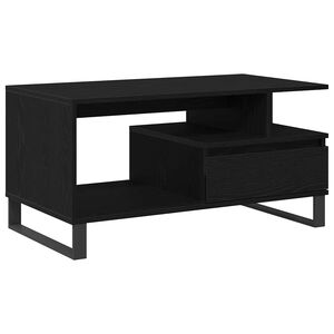 vidaXL Konferenčn&yacute; stol&iacute;k Čierny dub 90 x 49 x 45 cm Kompozitn&eacute; drevo