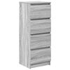 vidaXL Komoda siv&yacute; dub sonoma 37,5x35x99 cm spracovan&eacute; drevo