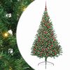 vidaXL Umel&yacute; predsvieten&yacute; vianočn&yacute; stromček Zelen&aacute; 180 cm PVC