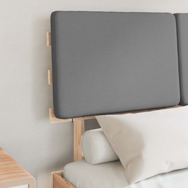 vidaXL R&aacute;m postele s čal&uacute;nen&yacute;m čelom Svetlosiv&aacute; 120 x 200 cm