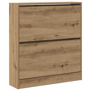 vidaXL Skriňa na top&aacute;nky 80 x 21 x 87,5 cm Kompozitn&eacute; drevo Dymov&aacute; dub