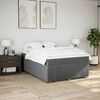 vidaXL Boxspring posteľ s matracom tmavosiv&aacute; 140x200 cm l&aacute;tka