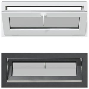 vidaXL Podkrovn&eacute; okno RISOR 110 x 40 cm PVC a sklo